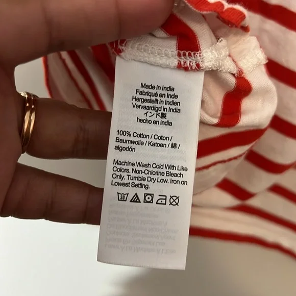 Crewcuts Kids Striped Eyelet Detail Top - Picture 4 of 6